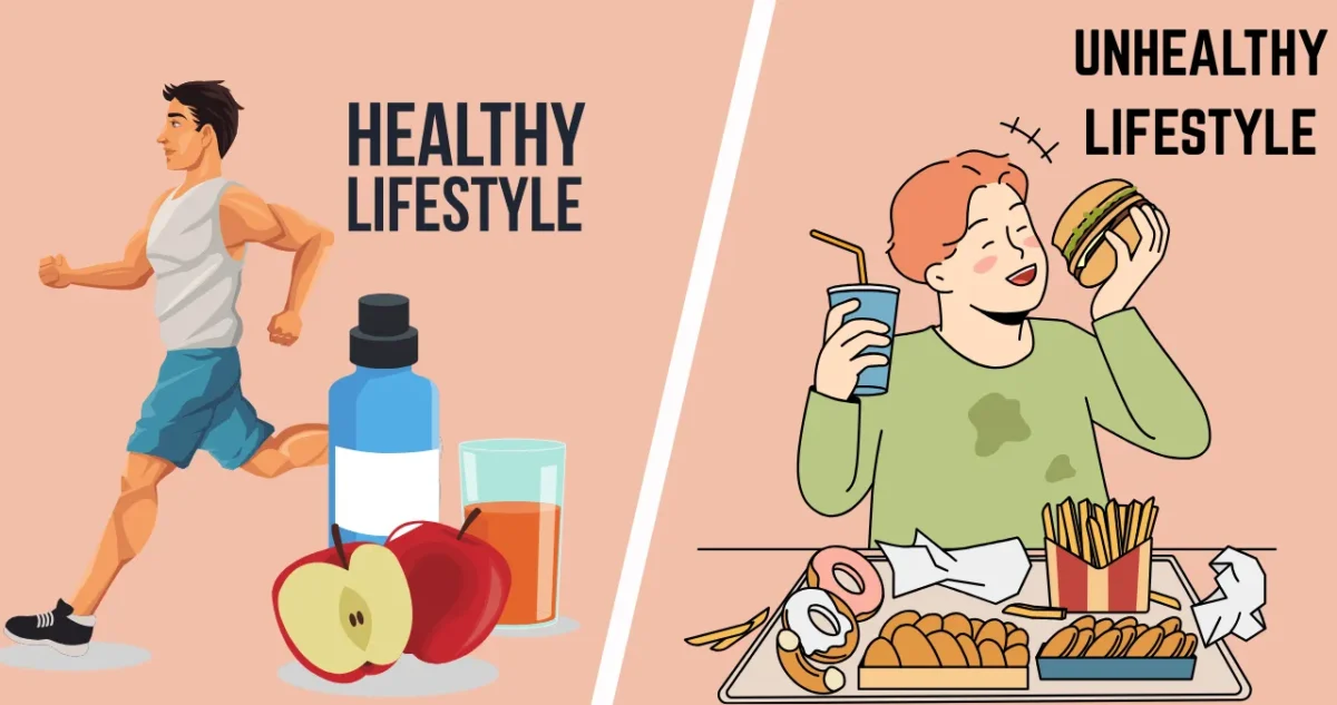 healthy vs unhealthy lifestyle effecting ED